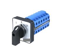 EKFBQBGW SZW26/LW26-20 64mm Panel 20A 660V 6 Poles ON-OFF-ON Reverse Dual Power Switching Rotation Combination Changeover Switch EKFBQBGW