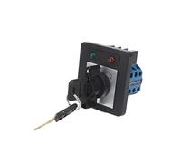 EKFBQBGW SZW26/LW26-20 D303.3YN 20A 3 Poles 12 Screw 3 Positions Selector Rotary Cam Changeover Switch With Key With Light EKFBQBGW