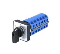 EKFBQBGW SZW26/LW26-25 3 Positions 6 Phase 24 Terminals Screw 660V 25A 48x48mm Panel Selector Control Rotary Cam Switch