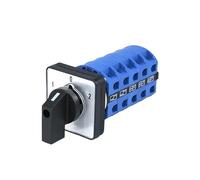 EKFBQBGW SZW26/LW26-25 5 Phase Rotary Knob Selector Cam Switch 3 Positions 20 Terminals 660V 25A 48x48 EKFBQBGW