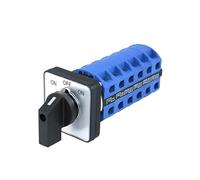 EKFBQBGW SZW26/LW26-25 LW28 LW39B 25A 660V ON-OFF-ON 6P 48mm Panel Cam Changeover Switch 3 Positions EKFBQBGW