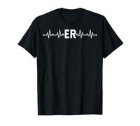 EKG Heartbeat Emergency Room Technician ER Tech T-Shirt