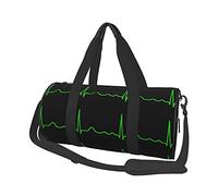 EKG Lines Heartbeat Travel Duffel Bags Gym Sports Luggage Large Travel Tote Bag Overnight Weekend Bags for Man and Women
