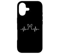 EKG Rabbit Heartbeat Rabbit Bunny Easter Motif Gift Case for iPhone 17