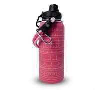 EKG Water Bottle for EMT, Paramedic, & Nursing Students - EMT Gift - Paramedic Gift - 11 Cardiac Rhythms Engraved - Study Aid for EMT, NREMT & NCLEX Prep - Durable EKG Reference