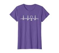 EKG Wine Funny Wine Heartbeat Pulse Gift T-Shirt