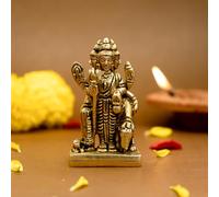 Ekhasa 100% Pure Brass Dattatreya Murti (Size: 7.5 cm) | Dattatreya Idol for Puja, Study Table, Pooja Room & Home Decor | Statue of Lord Dattatreya for Spiritual Enrichment | Datta Murti Sculpture