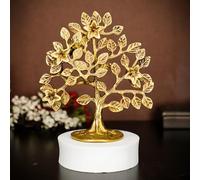 Ekhasa 100% Pure Brass Kalpavriksha Tree (6 Inch, 400 g) for Home Decor Living Room Puja | Big kalpvriksh Showpiece for Fengshui Vasthu | Antique Tree of Life Good Luck Gift for Marriage House Opening