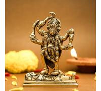 Ekhasa 100% Pure Brass MATA Rani Murti (Size: 11 cm) | Kali Maa Idol for Car Dashboard, Pooja Room, Home Decor & Office Desk | Maa Kaali Goddess Idol | Kali MATA Murti for Home