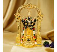Ekhasa Tirupati Balaji Idol (Size: 12.5 cm) | Lord Venkateswara Idol for Car Dashboard, Pooja Room, Home Decor & Office Desk | Venkateshwara Swamy Murti | Perumal Statue | God Idols for Gifting