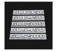 EKHNMTCM ABS 3D Chrome Letters Car Trunk Emblem Logo Compatible with GLE 350 450 500 W166 W167 GLS 450 500 X166 X167 Lettering Accessories Easy to install, just peel and stick it off.(GLE400)