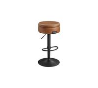 EKHO Collection - 360° Swivel Bar Stool, Caramel Brown