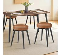 EKHO Collection - Dining Chair Upholstered, Caramel Brown / Set of 2