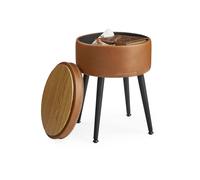 EKHO Collection-Storage Ottoman Bench Max. Load 150 kg, Ink Black