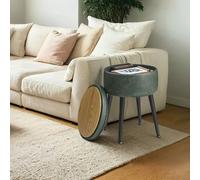 EKHO Collection-Storage Ottoman Bench Max. Load 150 kg, Forest Green