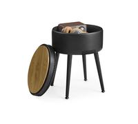 EKHO Collection-Storage Ottoman Bench Max. Load 150 kg, Ink Black