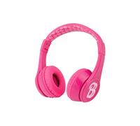 eKids Barbie Bluetooth Headphones, Pink Wireless Headphones with Microphone Includes Aux Cord, Volume Reduced Kids Foldable Earphones for School, Home, or Travel