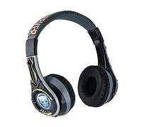 eKids Black Panther Wakanda Forever Bluetooth Headphones, Wireless Headphones with Microphone Includes Aux Cord, Volume Reduced Kids Foldable Earphones for School, Home, or Travel