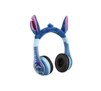 eKids Disney Stitch Bluetooth Headphones, Wireless Headphones with Microphone Includes Aux Cord, Volume Reduced Kids Foldable Headphones for School, Home, or Travel