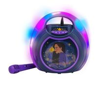 eKids Disney Wish - Máquina de karaoke, altavoz Bluetooth con micrófono para niños, diseñada para fanáticos de juguetes y regalos de Disney