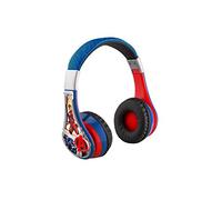 eKids Marvel Avengers Kids Bluetooth Headphones, Wireless Headphones with Microphone Includes Aux Cord, Volume Reduced Kids Foldable Earphones for School, Home, or Travel