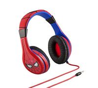 EKids Marvel Spiderman Kids Headphones with Parental Control, Blue, Red, Black