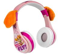 eKids Paw Patrol Skye Bluetooth 5.0 Wireless Headphones, Pink, Over Ear, 45Hrs Playtime, Includes Aux Cord, Volume Reduced for Kids, Perfect for School, Gaming, Travel