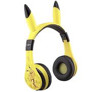 eKids Pokemon Kids Bluetooth Headphones, Wireless Headphones with Microphone Includes Aux Cord, Volume Reduced Kids Foldable Headphones