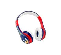 eKids Sonic The Hedgehog Bluetooth Headphones for Kids, Wireless Headphones with Microphone Includes Aux Cord, Volume Reduced Kids Earphones for School, Home, or Travel