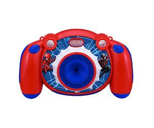 EKids Spiderman Children's Camera with Photo and Video Function | Children's Friendly 2MP Digital Camera with Stickers and Editing Functions Red