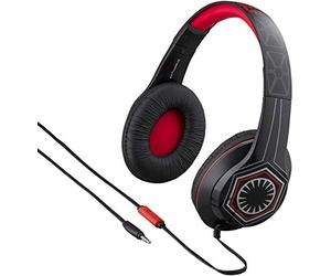 EKids Star Wars Headphones with in-line Microphone for Kids in Black and Red