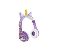 eKids Unicorn Academy Bluetooth Headphones, Wireless with Microphone, Purple, Over Ear, Modern, Unicorn-Themed Kids' Headphones, B52 Model, UA-B52