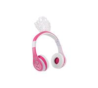 eKids Wicked Glinda Bluetooth Headphones, Wireless Headphones with Microphone Includes Aux Cord, Volume Reduced Kids Foldable Headphones for School, Home, or Travel
