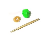 EKIN Acupressure Sujok Brass Jimmy with 1 Pc Thumb Pad with 1 Ring