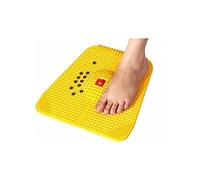 EKIN Home New Blood Circulation Acupressure Plastic Power Mat 24 magnets| Acupressure Plate | Foot Massager (Yellow)