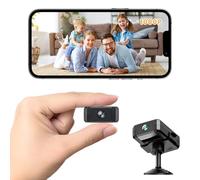 EKJANEPE 1080P Mini Camera Hidden Camera Nanny Cam, Indoor WiFi Wireless Mini Spy Camera, Night Vision Motion, Activated Alerts, SD Card & Cloud Storage, Security Cam for Home Surveillance (S2301)