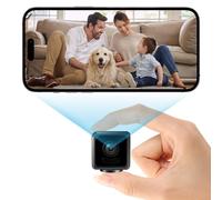 EKJANEPE Mini Camera Spy, 4K HD Hidden Cam Wireless WiFi Indoor Security Tiny Camera, Long-lasting Battery Nanny Cam with Night Vision, Motion Detection, Wide Angle, APP Control for Home