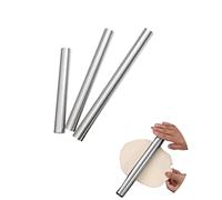 EKKJNQ Stainless Steel Rolling Pin - 25 cm / 30 cm, Anti-Rust, Perfect for Fondant, Pizza, Cake, Pasta Dough and Shortcrust Dough
