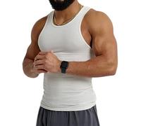 Ekko Beaters,Ekkovision Tank Tops Men,Ekko Beaters for Men,Muscle Shirts for Men,Workout Shaper Vest Compression Abs Abdomen Undershirts (White, X-Large)