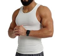 Ekko Beaters, Ekkovision Tank Tops Men,Muscle Shirts for Men,Workout Shaper Vest Compression Abs Abdomen Undershirts,Sleeveless Gym Shirts Tops,Workout Compression Shirt Men (White, 3XL)