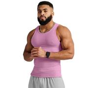 Ekko Beaters,Ekkovision Tank Tops Men's Sleeveless T-Shirts Vest Top for Men Show Muscles Gym Tank Top Breathable Training Bodybuilding Vest,Easy Fit Men Vest (UK, Alpha, L, Regular, Regular, Pink)