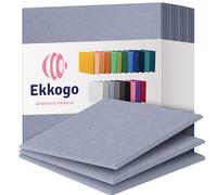 Ekkogo Acoustic Panels 12-Pack - 12"X12"X0.4" Sound Panels - High Density Sound Dampening - Dusky Gray Square