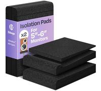 Ekkogo Studio Monitor Isolation Pads Premium Acoustic Foam for 5 Inch Speakers Enhanced with Vibredux HD Foam for Superior Isolation