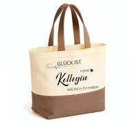EKKONG Jute Bag Farewell Gift Colleagues Gift Bag Personalised Ladies Jute Cotton Bag for Farewell Colleague, Gift for Colleague Farewell, Birthday, Grateful