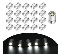 EKKONG Mini LED Battery Operated Small Light 20 Pieces Mini Lamp LED Doll House Positive White Light Mini Lamps Toys Accessories Doll House Miniature Object DIY