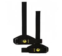 Ekkovision Weight Lifting Straps With Cuffed D Ring, Wrist Support, Heavy Duty Thick Comfortable Lifting Straps, Secure Fit, Enhanced Grip (black)