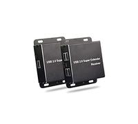 EKL Huasion USB 2.0 Extender 196ft Over Cat5e Cat6 Cable 1 Input 4 Ports Output Plug and Play No Driver Needed Support All Operating Systems Two Web Cameras Work Synchronously