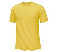EKLENTSON Mens Shirt Short Sleeve Sun Protection Shirt Athletic Quick Dry Running T Shirt Summer UV Swim Top Yellow M