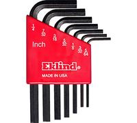Eklind 10107 Hex-L Key Allen Wrench - 7pc Set SAE Inch Sizes 5/64-1/4 Short Series