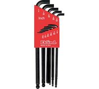 Eklind 13111 Stubby-Ball-Hex-L Key Allen Wrench - 11pc Set SAE Inch Sizes .050-1/4 Long Series